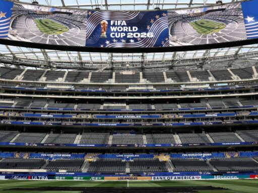 Estádio de Los Angeles durante a Copa do Mundo 2026.