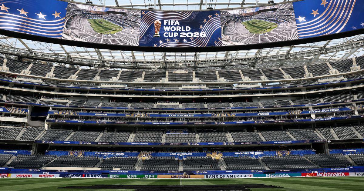 Estádio de Los Angeles durante a Copa do Mundo 2026.