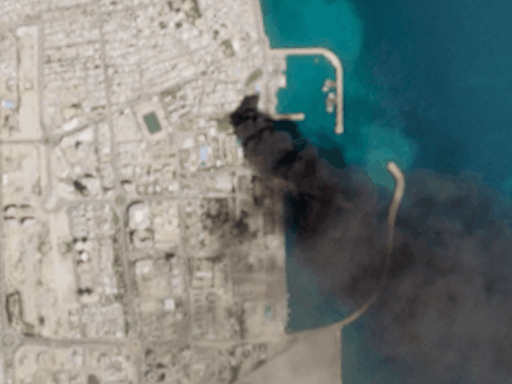 Instalações militares iranianas após ataques dos Estados Unidos.