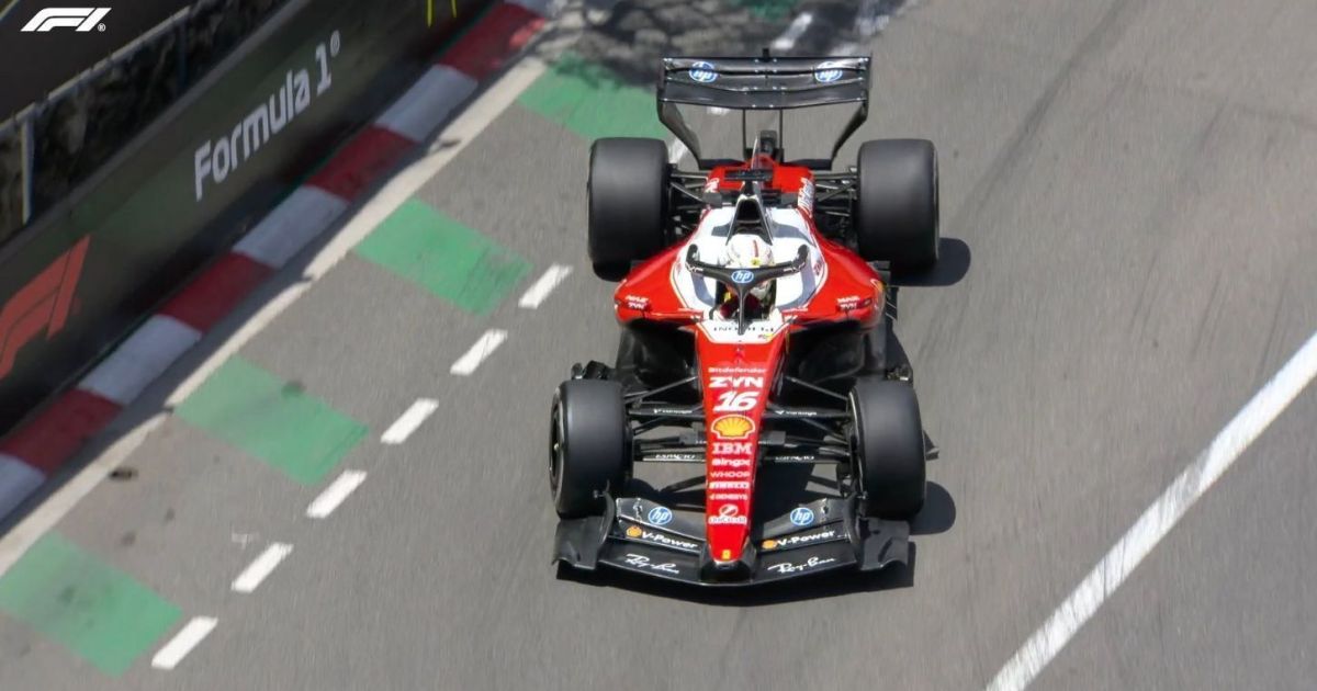 Charles Leclerc lidera o primeiro treino livre do GP de Mônaco com a Ferrari.