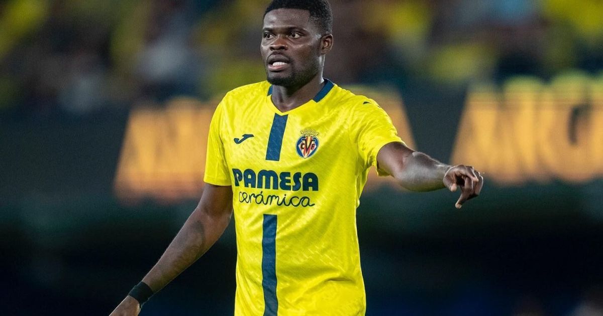 O meio-campista Thomas Partey em campo pela seleção de Gana.