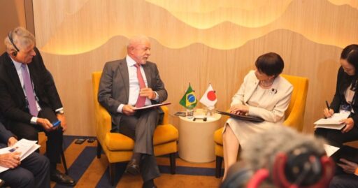 Presidente Lula em reunião bilateral durante a Cúpula do G7.