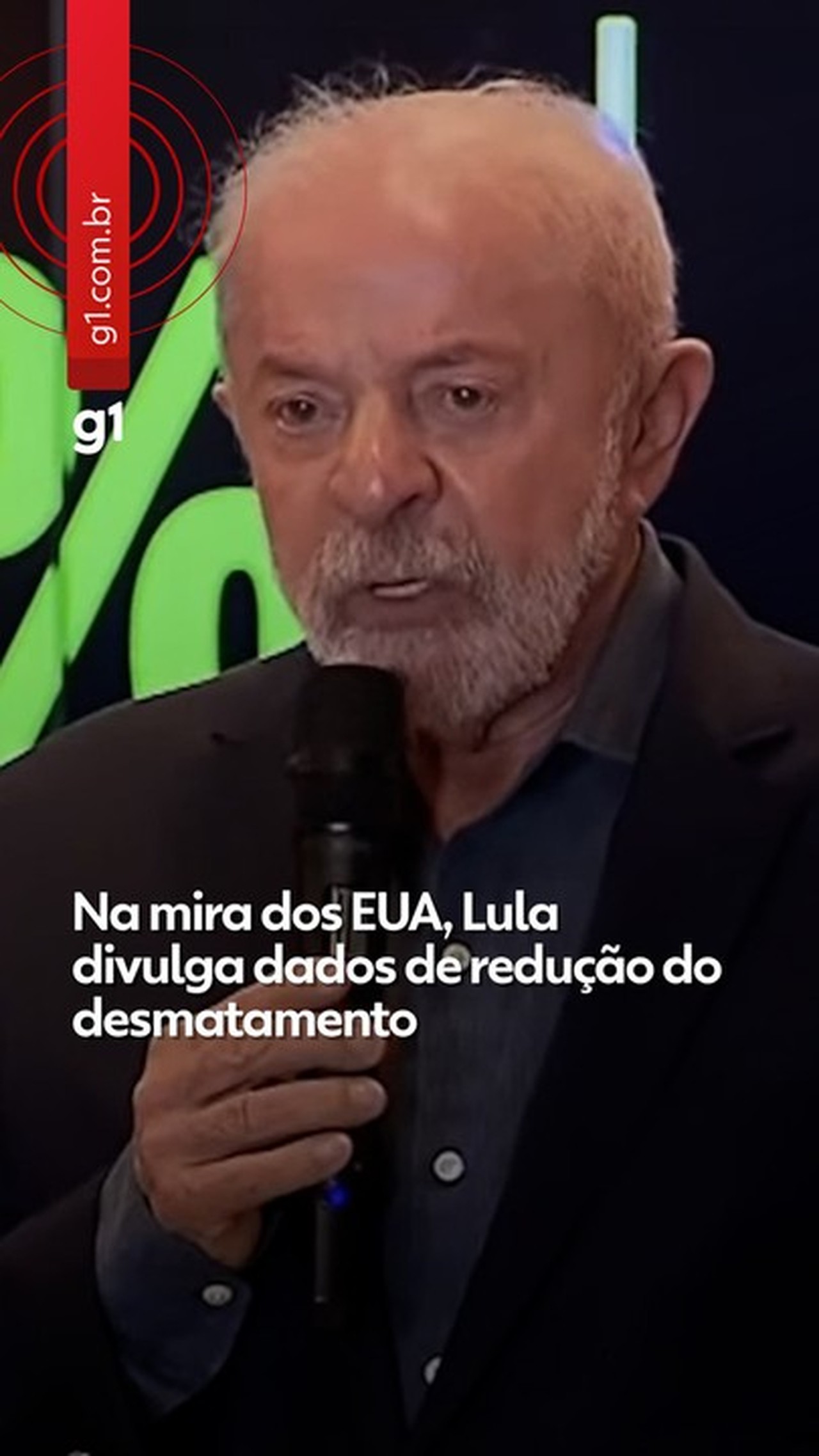 Presidente Lula discursa em evento sobre monitoramento ambiental na Amazônia.