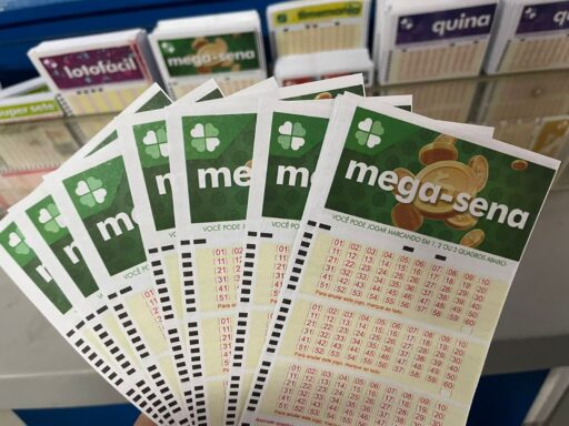 Volante da Mega-Sena utilizado para apostas nas lotéricas.