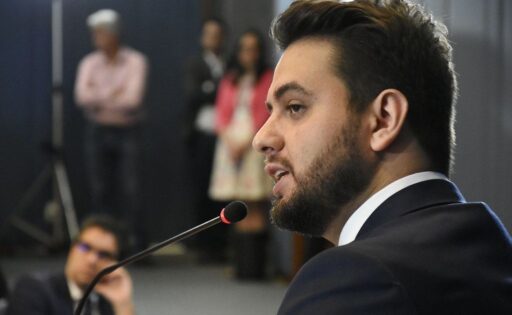 Filipe Martins em audiência no STF.