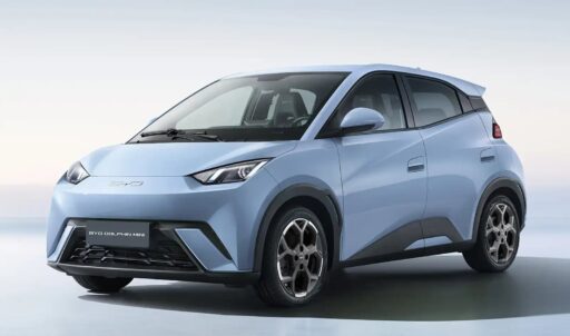 Veículo BYD Dolphin Mini, modelo que se enquadra no programa Move Aplicativos.