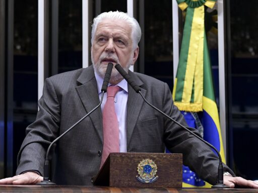 Senador Jaques Wagner em sessão no Senado Federal.