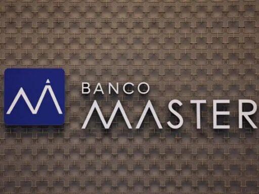 Fachada do Banco Master em investigação da Polícia Federal.
