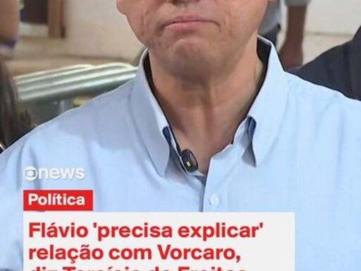 Tarcísio reafirma apoio a Flávio Bolsonaro e descarta terceira via na disputa presidencial em contexto de Política Econômica
