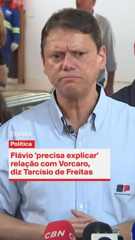 Tarcísio reafirma apoio a Flávio Bolsonaro e descarta terceira via na disputa presidencial em contexto de Política Econômica