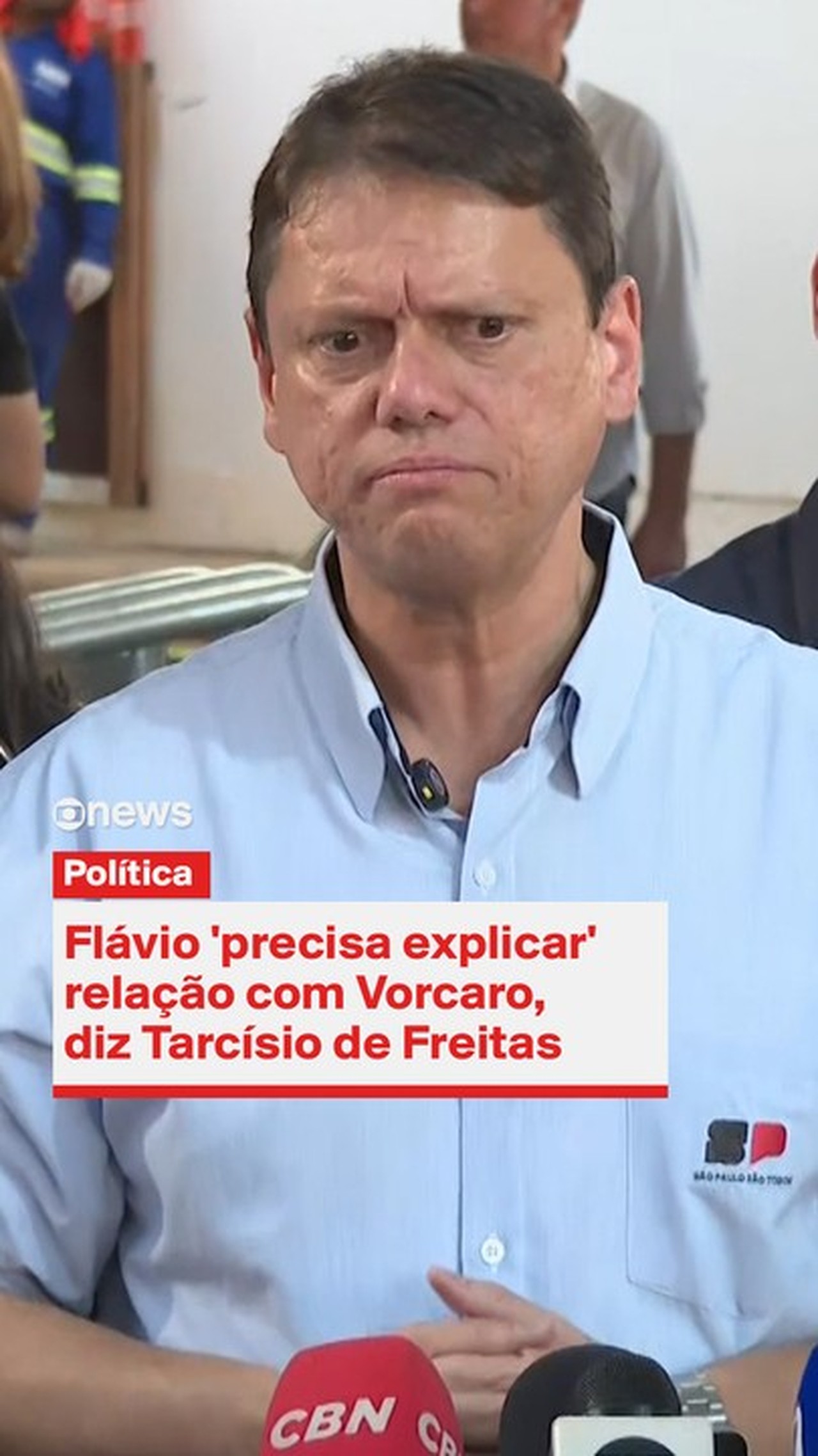 Tarcísio reafirma apoio a Flávio Bolsonaro e descarta terceira via na disputa presidencial em contexto de Política Econômica