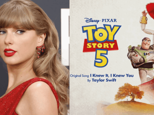 Taylor Swift anuncia parceria musical para o filme Toy Story 5 da Pixar.