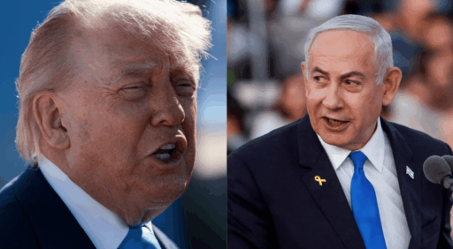 Bandeiras de Israel e Estados Unidos lado a lado.