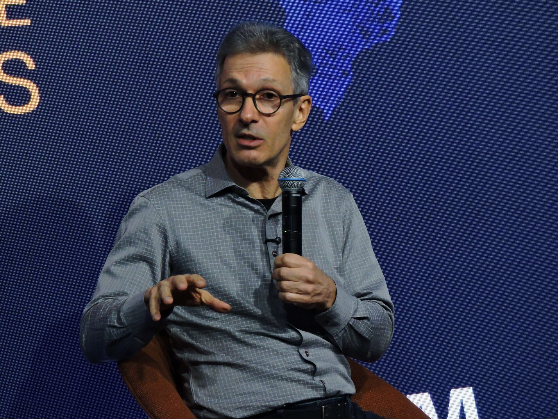 Romeu Zema em evento na Câmara Americana de Comércio.